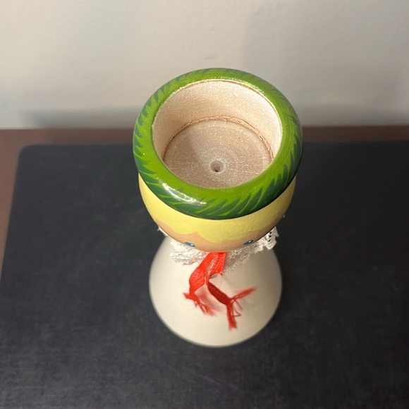 Vintage Wooden Peg Scandinavian Doll Tea Light Candle Holder Sweden - Picture 2 of 8